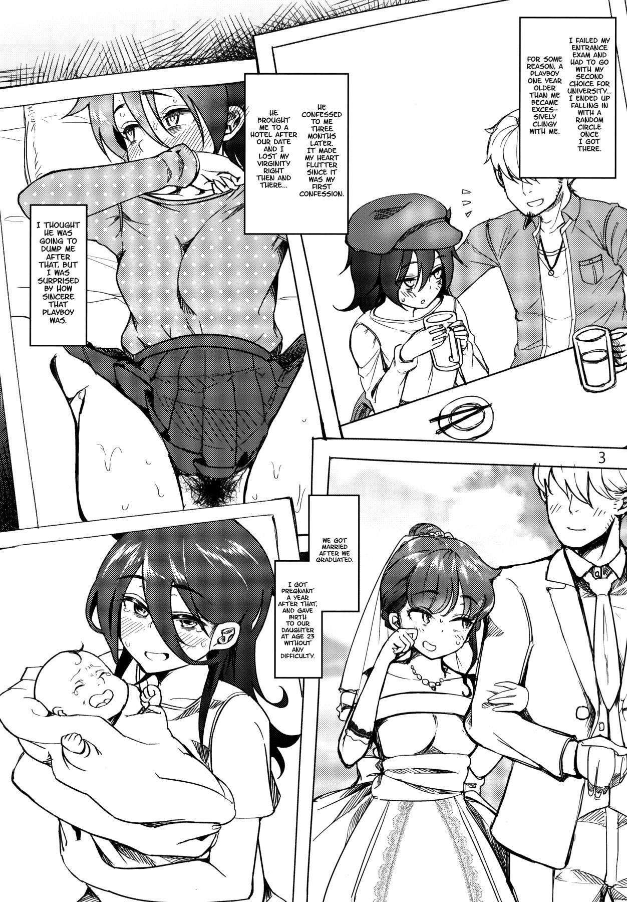 Hentai Manga Comic-The Housewife Who Fell To Tomoko's Futa Dick-Read-2